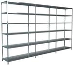 Schulte Steck-Grund- und 2 x Anbauregale 230 cm x 260 cm x 35 cm Verzinkt
