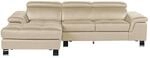 Vente-unique Sofa Ohne Schlafm&ouml;glichkeit Mishima Taupe 260 cm