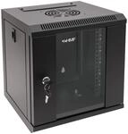 HMF 63306-02 Serverschrank Netzwerkschrank 6HE Wandgeh&auml;use 10 Zoll Rack Schwarz