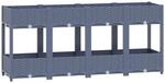vidaXL Hochbeet 160x40x71 cm Polypropylen 643928