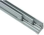 Gardinia Fl&auml;chenvorhangschiene Komfort Komplett-Set 3-l&auml;ufig Silber 170 cm
