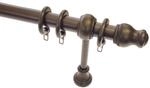 Gardinia Gardinenstangen-Set Lugano &Oslash; 28 mm Kolonial 160 cm
