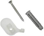 Gardinia Deckentr&auml;ger f&uuml;r Aluminium-Vorhangschiene 1-l&auml;ufig Wei&szlig; 2-er Pack