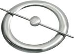 Gardinia Dekoring mit Stab und Magnet Edelstahloptik 18 cm