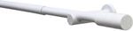 Gardinia Gardinenstangen-Set Kreta Zylinder &Oslash; 16/19 mm 120 cm - 210 cm Wei&szlig;