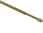 Gardinia Vitragestange flachoval &Oslash; 11 mm Messing 60 cm - 100 cm 2-er Pack