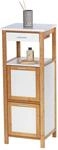 Wenko Regal Finja aus Bambus mit 2 Ablagen 34 x 89 x 30 cm Braun