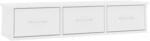 vidaXL Wand-Schubladenregal Wei&szlig; 88x26x18,5 cm Holzwerkstoff 800594