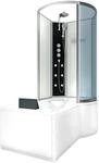 AcquaVapore Kombination Badewanne Dusche K50-L02-EC Duschtempel 170x100