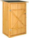 Tectake Gartenschrank Mit Flachdach Taman Aus Impr&auml;gniertem Nadelholz Zwei
