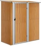 vidaXL Ger&auml;teschuppen Braun 180,5x97x209,5 cm Verzinkter Stahl 1038313