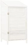 vidaXL Ger&auml;teschuppen Wei&szlig; 55x52x112 cm Massivholz Tanne 1119749