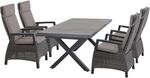Siena Garden Gartenm&ouml;belset Corido 5-teilig 4 x Move Sessel 1 x Ausziehtisch