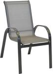 Merxx Amalfi Stapelsessel 2er-Set Graphit-Diamantbraun