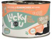 Lucky Lou Katzen-Nassfutter Lifestage Adult Geflügel & Kaninchen 200 g