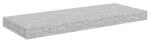 vidaXL Schweberegal Betongrau 60x23,5x3,8 cm MDF 326597