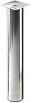 Hettich Tischbein &Oslash; 60 mm x 400 - 700 mm Edelstahl inkl. Montageplatte