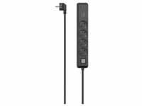 Hama Multi-Steckdosenleiste mit Schalter Schwarz-Grau und USB-C/A 65 W