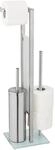 Wenko Stand mit WC-Garnitur Rivalta Silber Matt