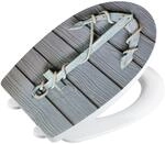 Wenko Premium WC-Sitz Rope mit Relief Thermoplast Mehrfarbig