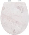 Wenko Premium WC-Sitz White Marble aus Duroplast mit Absenkautomatik