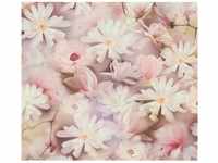 Bricoflor Blumentapete Rosa 3D Tapete mit Blumen Romantisch Florale Vliestapete mit