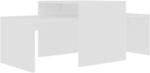 vidaXL Couchtisch-Set Wei&szlig; 100x48x40 cm Holzwerkstoff 802912
