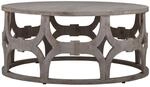 Womo-Design Couchtisch Asmara 100x45 cm Rund Natur Handgefertigt