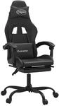 vidaXL Gaming-Stuhl mit Fu&szlig;st&uuml;tze Schwarz Kunstleder 3143910