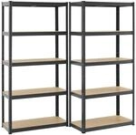 Juskys 3er Regalsystem 1 Corner und 2 Basic Insgesamt 15 B&ouml;den mit 2625 kg Tragkraft