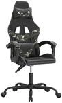 vidaXL Gaming-Stuhl Schwarz und Tarnfarben Kunstleder 3143853