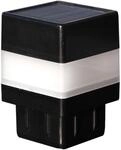 Floraworld LED-Solar-Pfostenkappe 2er Set Anthrazit 4 cm x 4 cm