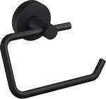 Tesa Toilettenpapierhalter Moon Schwarz Matt inkl. Klebel&ouml;sung