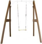 Axi Einzelschaukel Braun - Wei&szlig; 160 x 181 x 207 cm