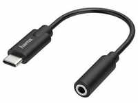 Hama Audio-Adapter USB-C-Stecker/3,5 mm-Klinke-Buchse Stereo Schwarz