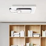 Brilliant LED-Deckenleuchte Rezia 45 cm x 40 cm Wei&szlig; und Schwarz