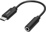 Hama Audio-Adapter Stereo USB-C-Stecker - 3,5-mm-Klinke-Buchse Schwarz