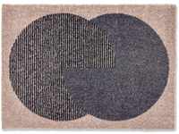Schöner Wohnen Sauberlaufmatte Manhattan Semi-Circle 67 cm x 100 cm Anthrazit