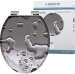 Sch&uuml;tte MDF WC-Sitz Grey Steel mit Absenkautomatik