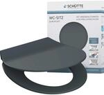 Sch&uuml;tte WC-Sitz Slim Anthrazit Duroplast mit Absenkautomatik & Schnellverschluss