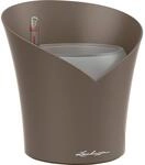 Lechuza&reg; &Uuml;bertopf Orchidea Taupe &oslash; 18 cm mit inkl. Orchideensubstrat