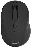 Hama Optische 6-Tasten-Funkmaus MW-400 V2 Ergonomisch USB-Empf&auml;nger Schwarz