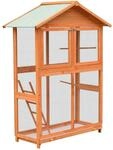 vidaXL Vogelk&auml;fig Kiefernholz & Tannenholz 125,5x59,5x164 cm