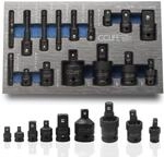CCLIFE 17tlg Stecknuss Adapter f&uuml;r Schlagschrauber 1/4'' 3/8'' 1/2'' 3/4'' Bit...