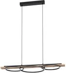 Eglo LED-Pendelleuchte Boyal Schwarz-Natur