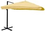 MCW Ampelschirm A96 3x3m Alu/Stahl Flap Creme ohne St&auml;nder