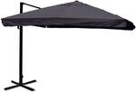 MCW Ampelschirm A96 3x3m Alu Flap Anthrazit ohne St&auml;nder Drehbar