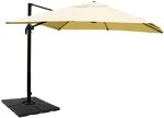 MCW Ampelschirm A96 3x4m Alu/Stahl Creme mit St&auml;nder Drehbar