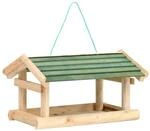 vidaXL Vogelfutterhaus Massivholz 35x29,5x21 cm zum Aufh&auml;ngen