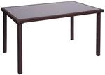MCW Poly-Rattan Tisch G19 Braun